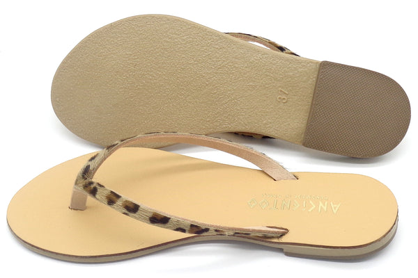 Ancientoo Leather Flip Flops Apate from Greece