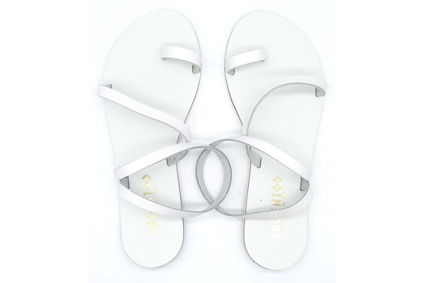 Buy Ancientoo White Toe Ring Mania Sandal